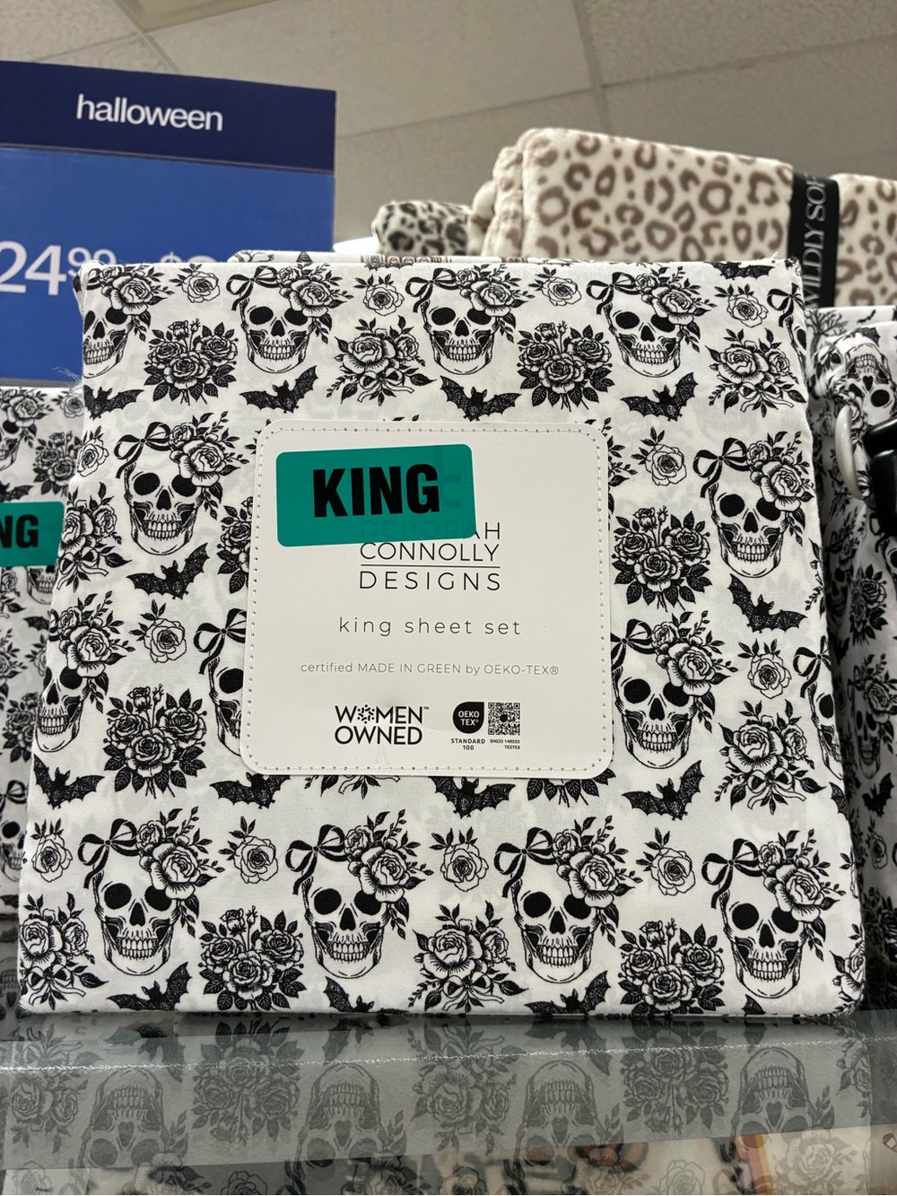 Black & White Skull King Sheet Set